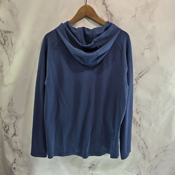 Mizzen And Main Hoodie Mens Large Blue Pullover Sweatshirt Flex 1PO 0987 - Picture 5 of 11